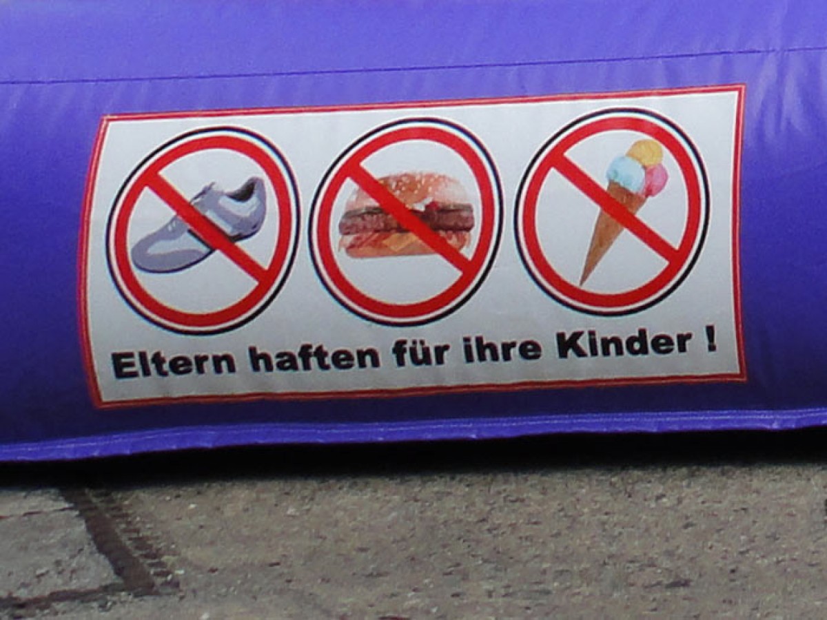 Eltern Haften Für Ihre Kinder – Aluminiumschild  Produktbild-Vorschau 4