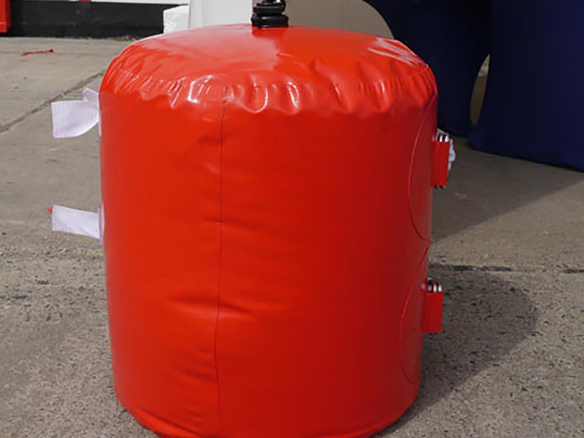 Wassersack für Hüpfburgen zur Befestigung 50 liter in rot