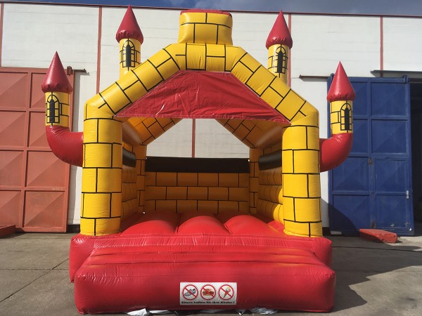 Hüpfburg kaufen Camelot rot-gelb 3m x 4m