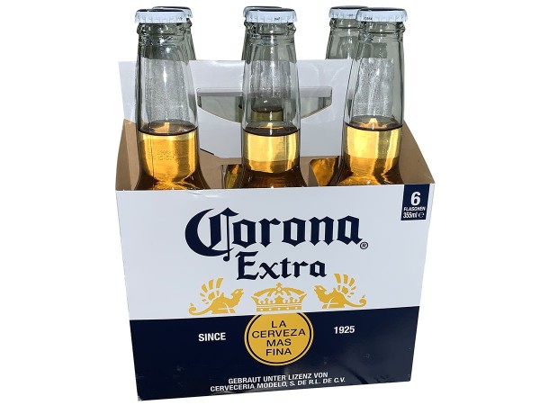 1 Kiste Corona mit 4 Six Pack