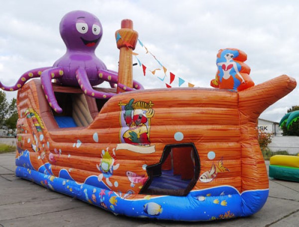 Hüpfburg Schiff Oktopus kaufen