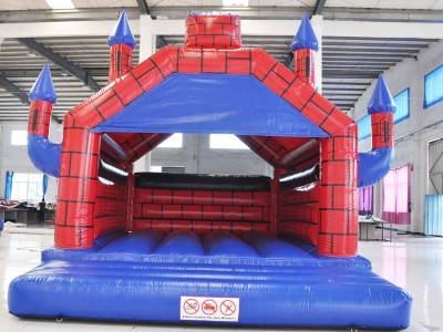 Hüpfburg Camelot blau/rot 4m x 5m