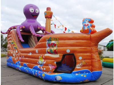 Hüpfburg Schiff Oktopus kaufen