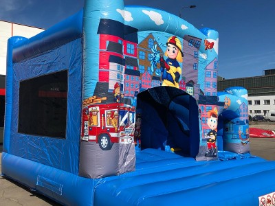 Fuerwehr hüpfburg kaufen Feuerwehr mit Rutsche