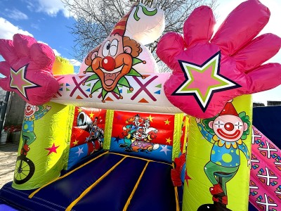 Mini - Hüpfburg Spaßclown 3m x 4m