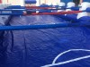 Human Table Soccer blau weiss